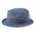 Garment Washed Denim Bucket Hat